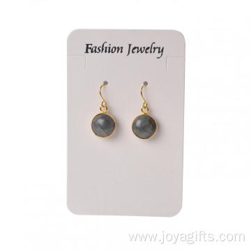 Fashion Accessories Gemstone Round Gilding Stud Earrings